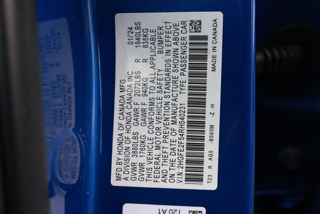 2024 Honda Civic Sedan Sport CVT - 23031262 - 32
