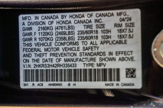 2024 Honda CR-V EX 2WD - 23066550 - 3