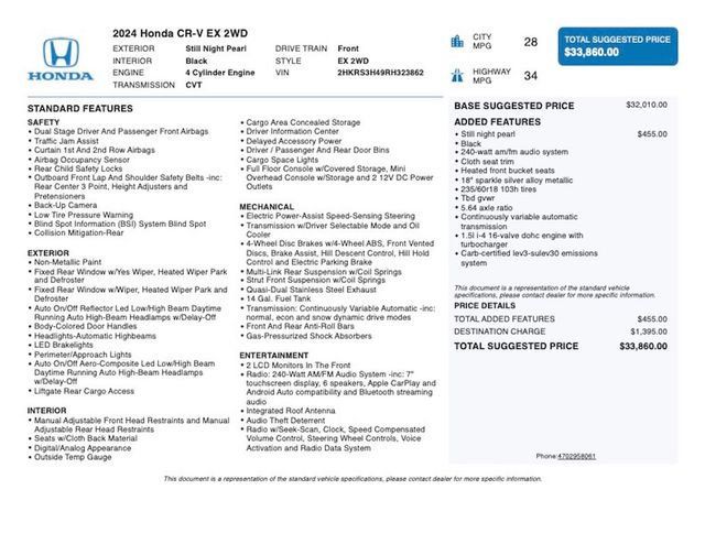 2024 Honda CR-V EX 2WD - 23020271 - 3
