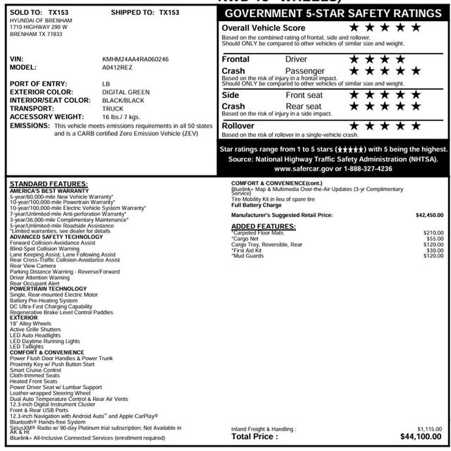 2024 Hyundai IONIQ 6 SE RWD - 23087471 - 46