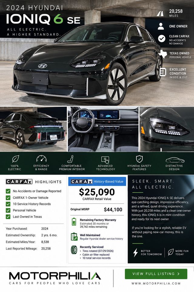 2024 Hyundai IONIQ 6 SE RWD - 23087471 - 47