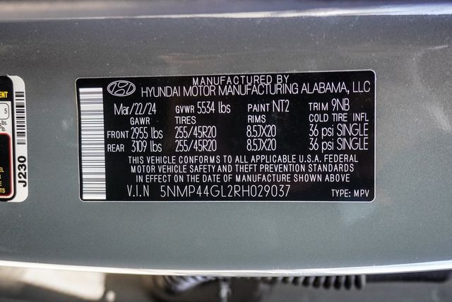 2024 Hyundai Santa Fe Limited FWD - 22955498 - 45