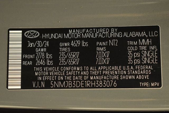 2024 Hyundai Tucson SEL FWD - 22992511 - 36
