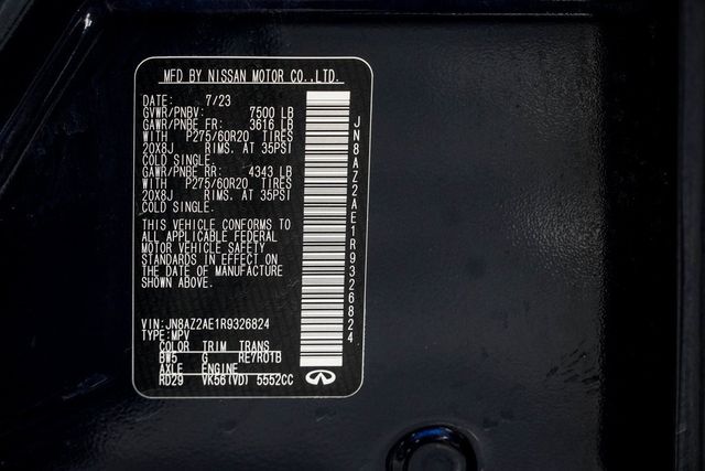 2024 INFINITI QX80 LUXE AWD - 22955199 - 43