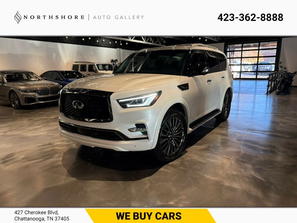 2024 INFINITI QX80 MSRP$85,205/PremiumSelect/AWD/MoonRoof/NAV/AdapCruise/HtdSeats - 22696285 - 0