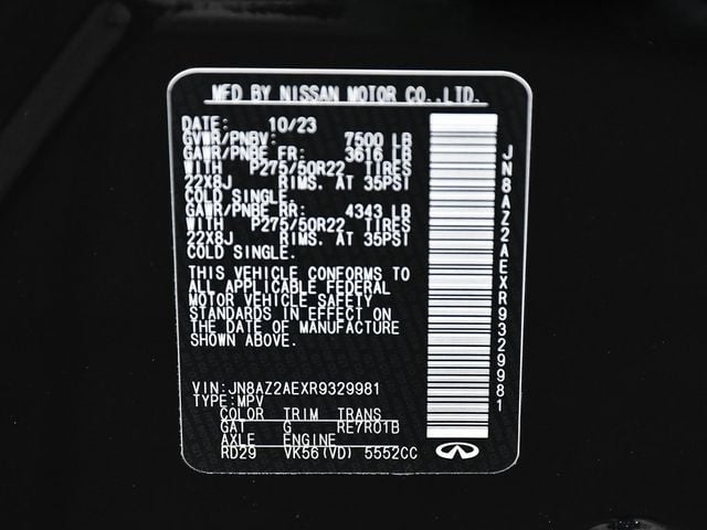 2024 INFINITI QX80 Premium Select - 22972173 - 15