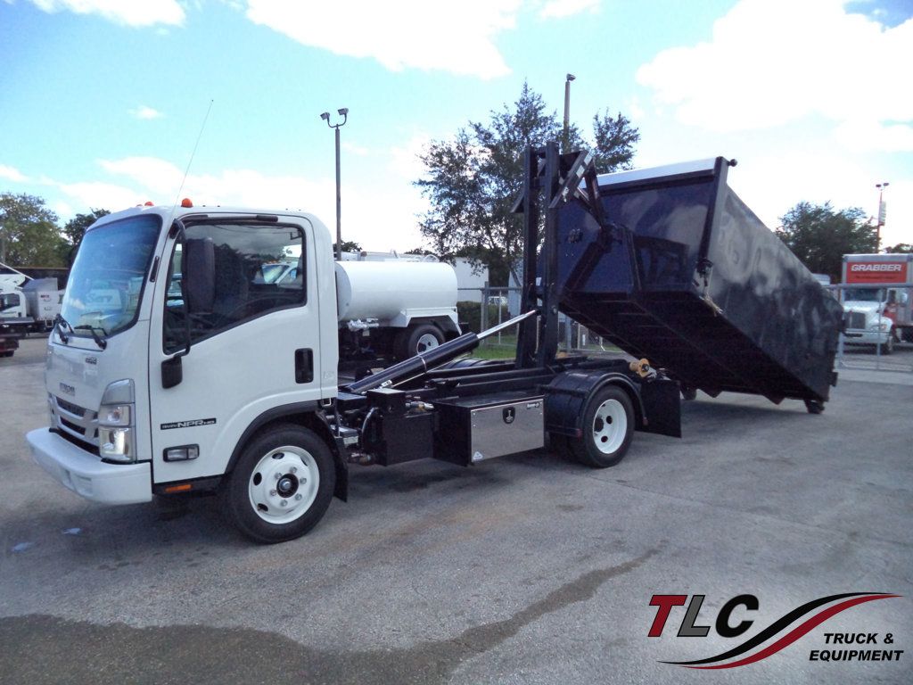 2024 Isuzu NPR HD w/ Stellar Hooklift Rolloff Container Trash Dump - 22933330 - 0