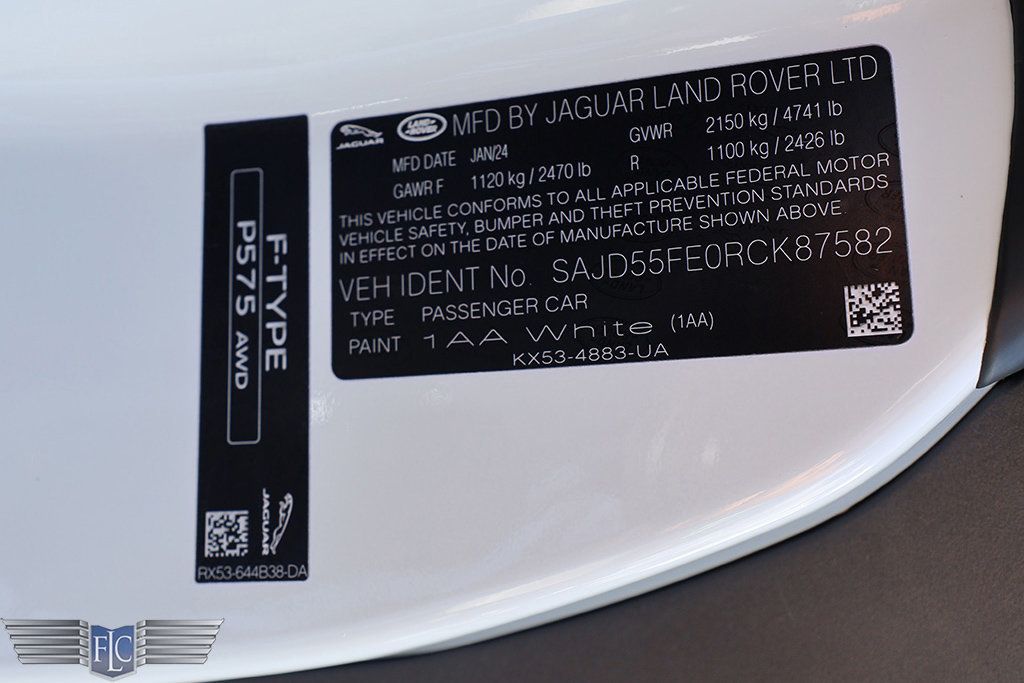 2024 Jaguar F-TYPE Convertible P575 R75 AWD - 22937667 - 41