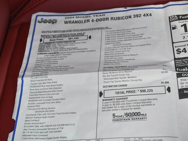 2024 Jeep Wrangler Rubicon 392 - 22935368 - 66