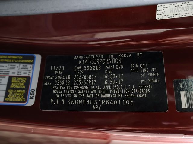 2024 Kia Carnival LX FWD w/Seat Pkg - 22995548 - 52