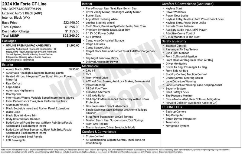 2024 Kia Forte GT-Line - 22999263 - 5