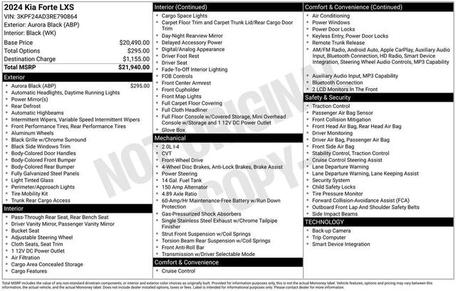 2024 Kia Forte LXS IVT - 22972515 - 5