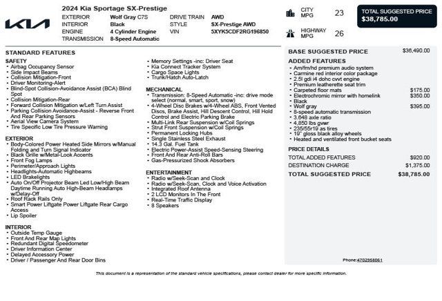 2024 Kia Sportage SX-Prestige AWD - 22981484 - 2