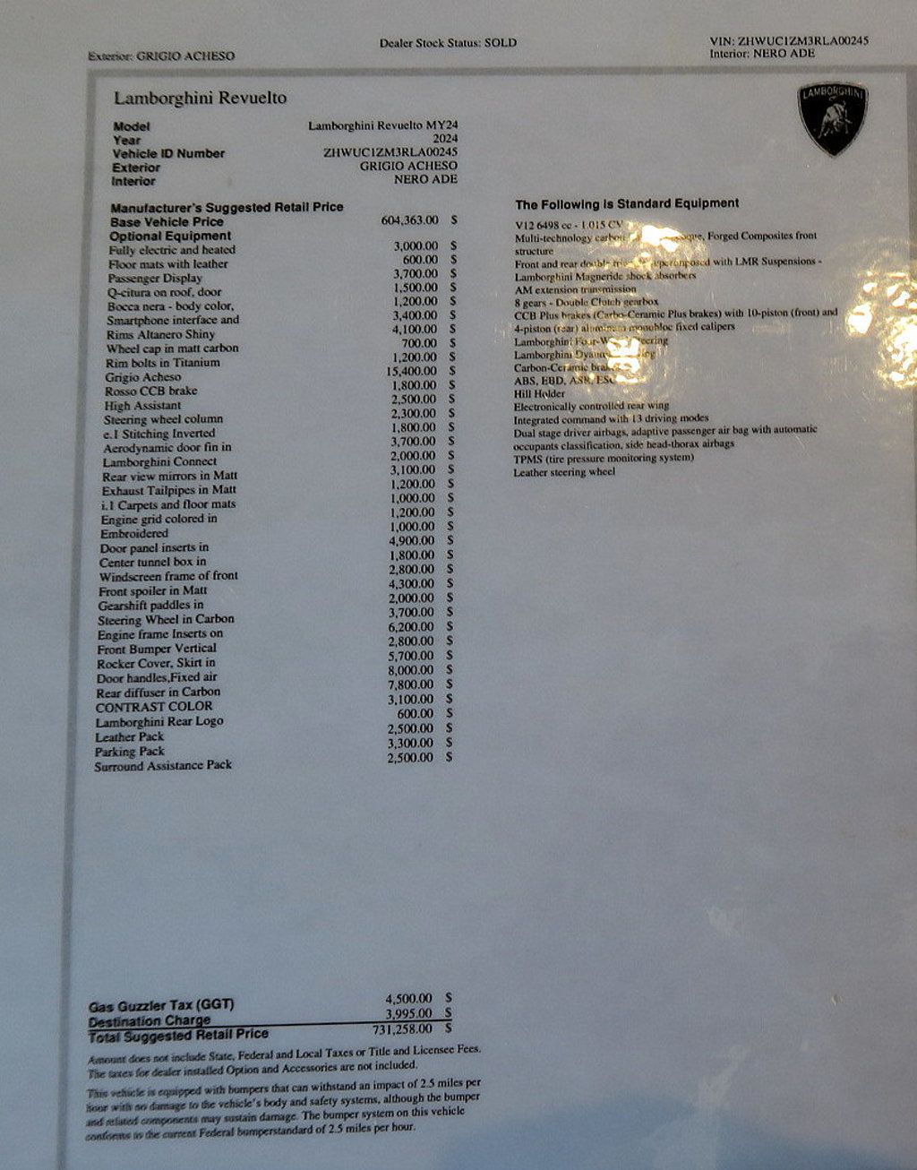 2024 Lamborghini Revuelto Coupe - 22899506 - 19