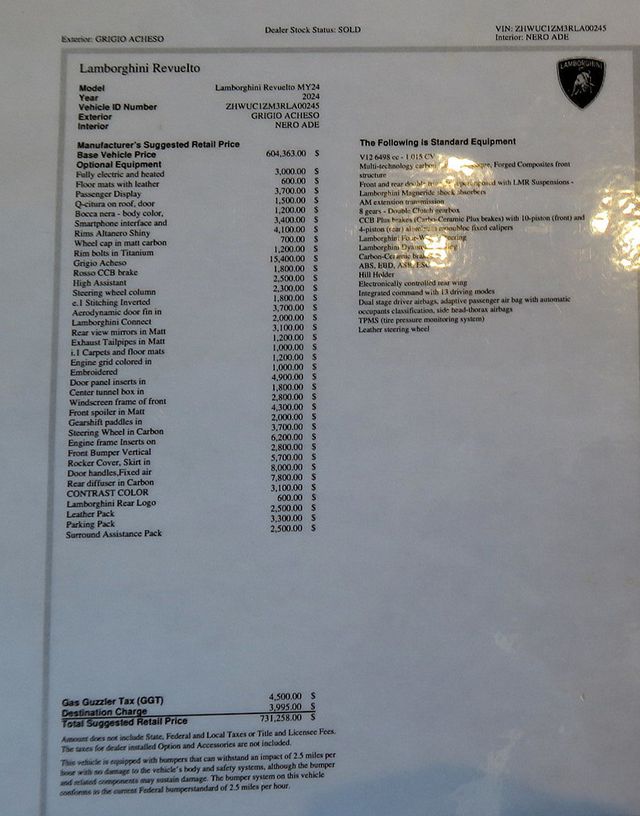 2024 Lamborghini Revuelto Coupe - 22899506 - 19