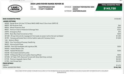 2024 Land Rover Range Rover