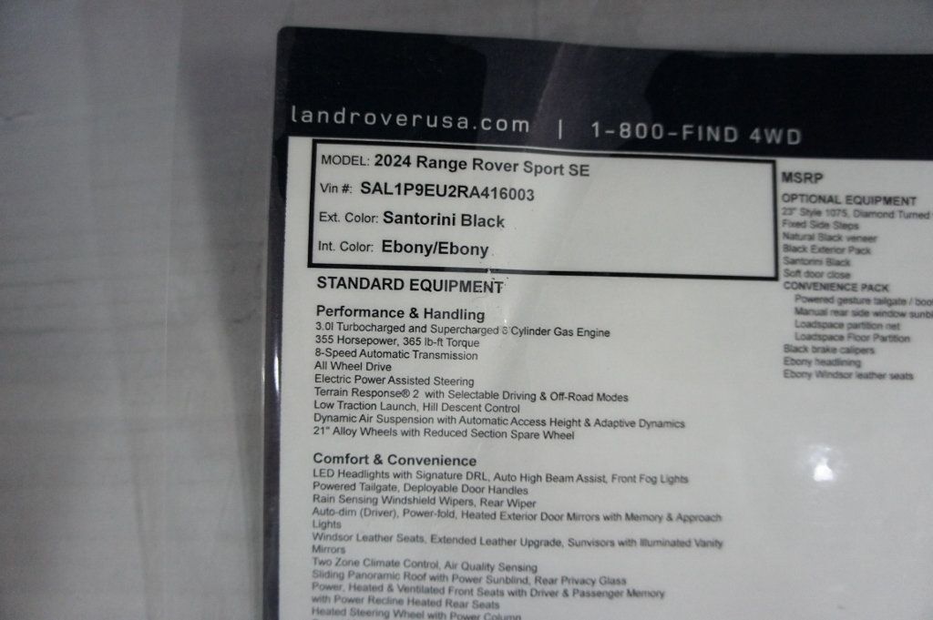 2024 Land Rover Range Rover Sport P360 SE - 23023333 - 41