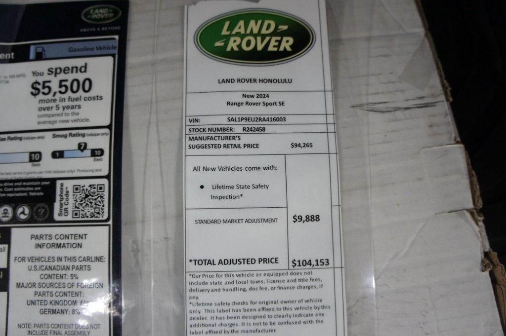 2024 Land Rover Range Rover Sport P360 SE - 23023333 - 42