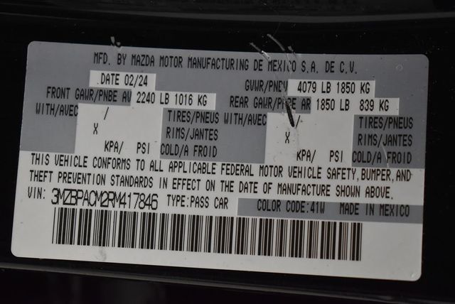 2024 Mazda Mazda3 Sedan 2.5 S Preferred FWD - 22991525 - 37