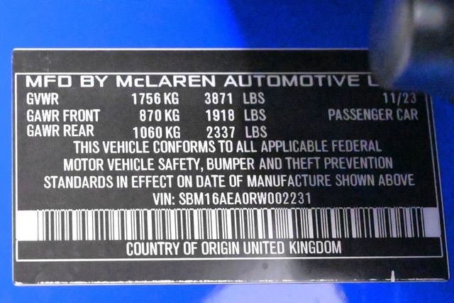 2024 McLaren Artura Coupe - 23032757 - 23