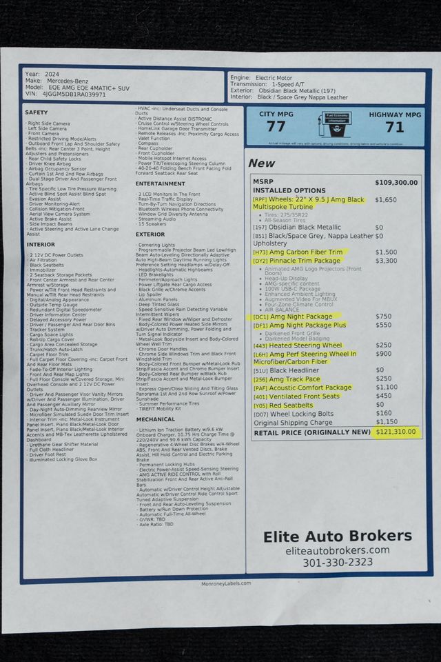 2024 Mercedes-Benz EQE AMG EQE 4MATIC+ SUV - 23032885 - 57