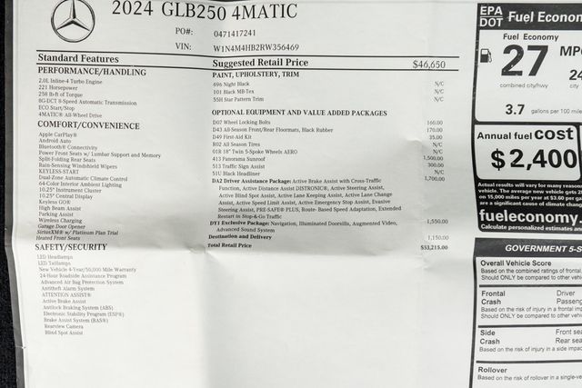 2024 Mercedes-Benz GLB GLB 250 4MATIC SUV - 22859346 - 53