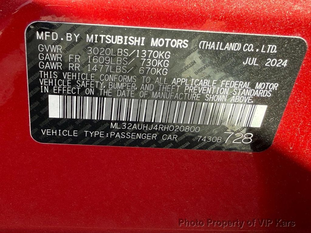 2024 Mitsubishi Mirage ES CVT - 22950349 - 20