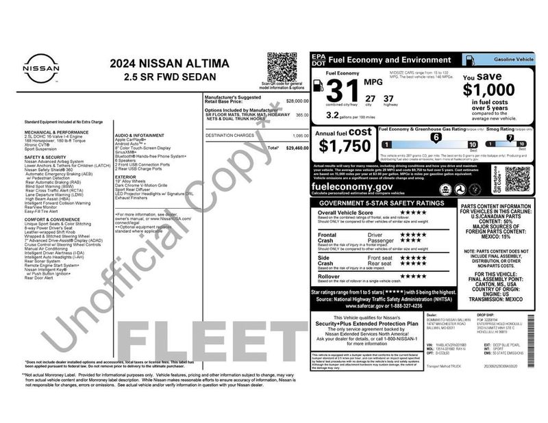2024 Nissan Altima 2.5 SR Sedan - 22936374 - 5