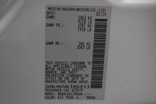 2024 Nissan Altima 2.5 S Sedan - 22924561 - 39