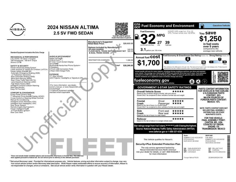 2024 Nissan Altima 2.5 SV Sedan - 22940783 - 5
