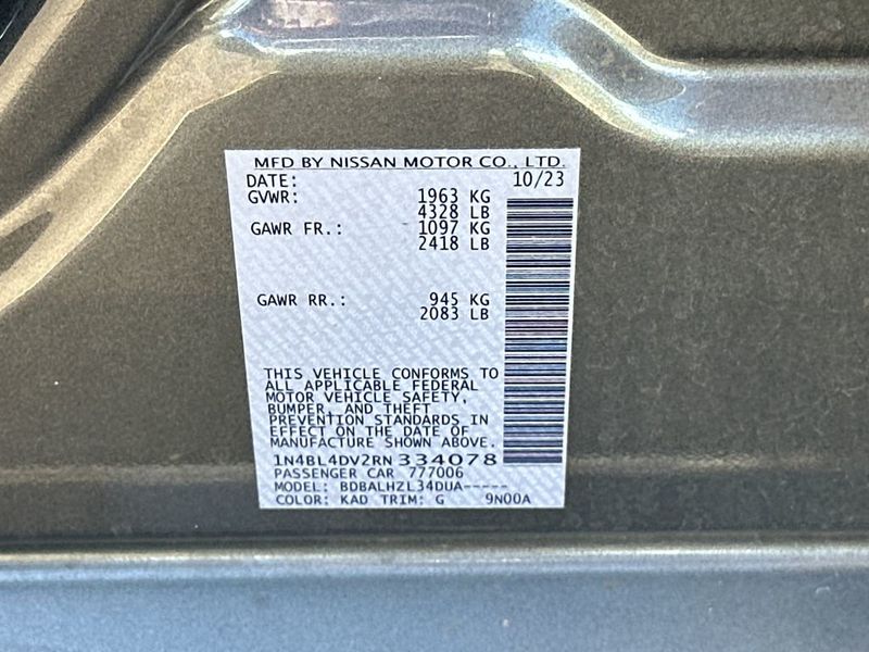 2024 Nissan Altima 2.5 SV Sedan - 23006696 - 21