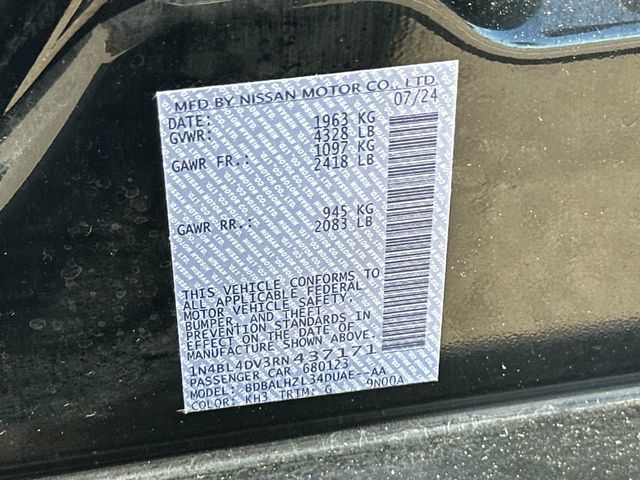 2024 Nissan Altima 2.5 SV Sedan - 23041863 - 22
