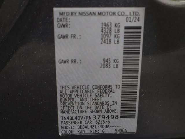 2024 Nissan Altima 2.5 SV Sedan - 22922886 - 45