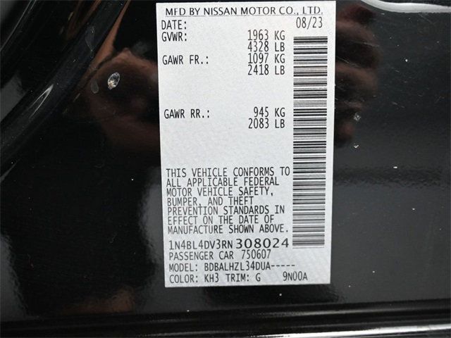 2024 Nissan Altima 2.5 SV Sedan - 22910950 - 4