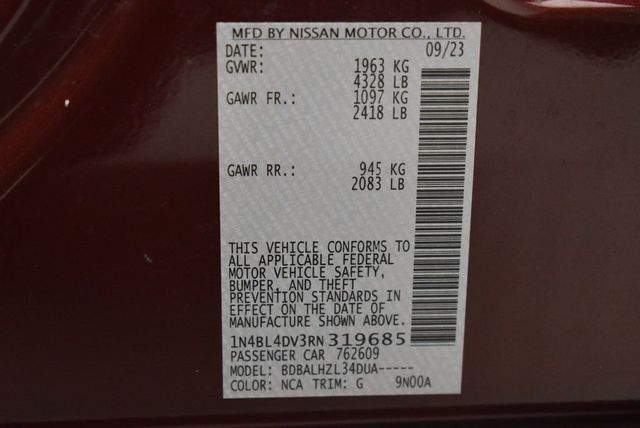 2024 Nissan Altima 2.5 SV Sedan - 23015781 - 39