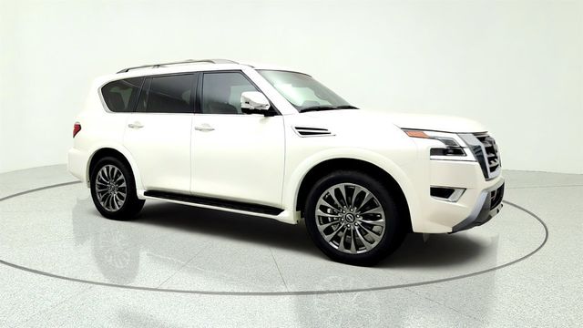 2024 Nissan Armada 4x2 Platinum w/ 2nd Row Captain's Chairs & Cross Bars - 23065750 - 2