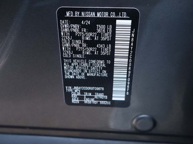2024 Nissan Armada 4x4 Platinum - 23029701 - 60
