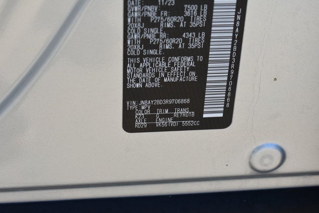 2024 Nissan Armada SL photo 39