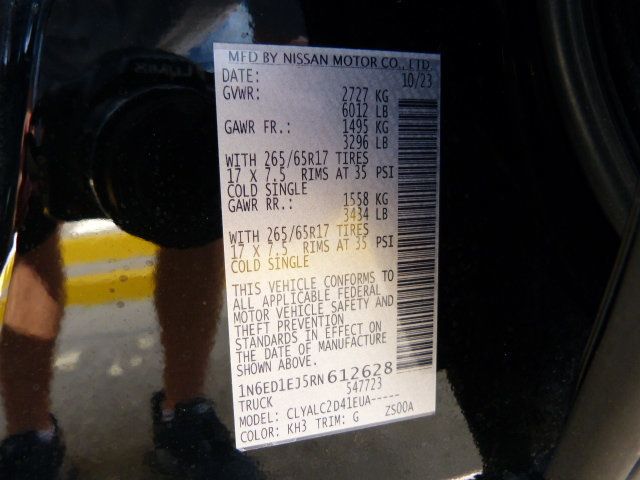 2024 Nissan Frontier 3.8L V6 GAS*CREW CAB*2WD*SV*FACTORY WARRANTY*TOW PACKAGE! - 22920651 - 37