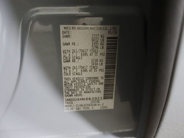 2024 Nissan Frontier Crew Cab 4x4 PRO-4X - 23070123 - 50