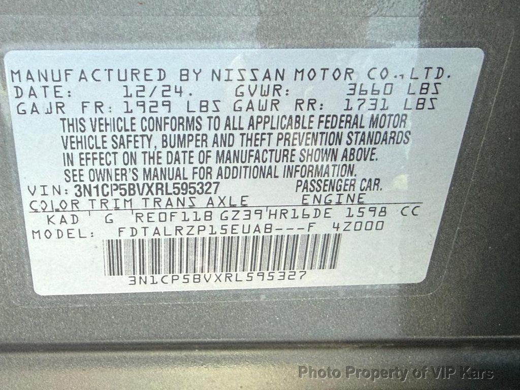 2024 Nissan Kicks S FWD - 22945317 - 22