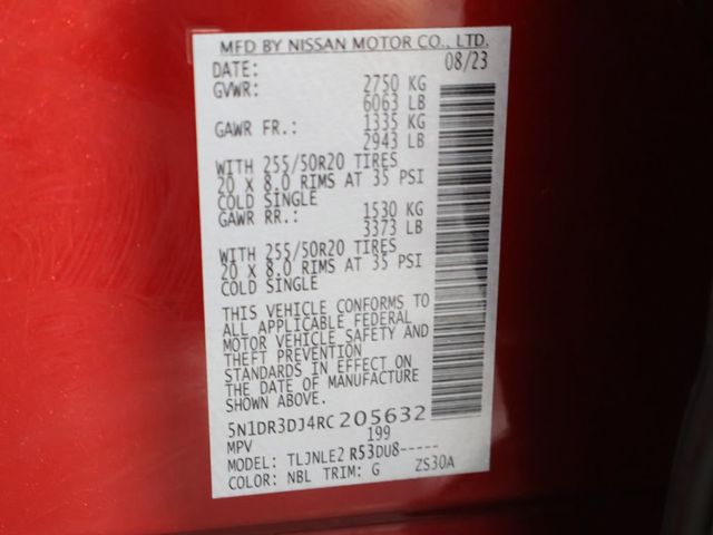 2024 Nissan Pathfinder Platinum 4WD - 23054263 - 67