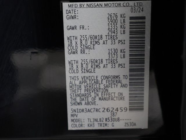 2024 Nissan Pathfinder S 4WD - 22957940 - 48