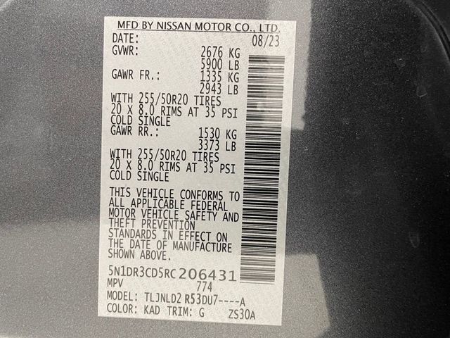 2024 Nissan Pathfinder SL 4WD - 23018357 - 50