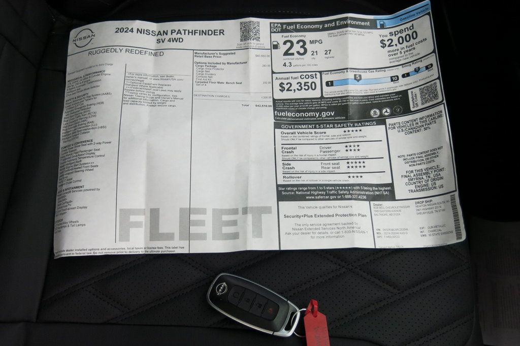 2024 Nissan Pathfinder SV 4WD - 22912426 - 70