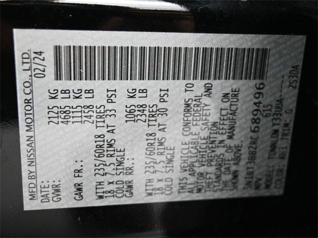 2024 Nissan Rogue AWD SV - 22924938 - 3