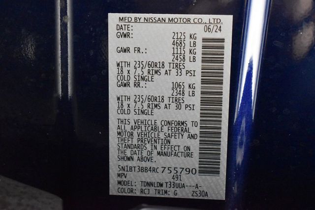 2024 Nissan Rogue AWD SV - 23019588 - 37
