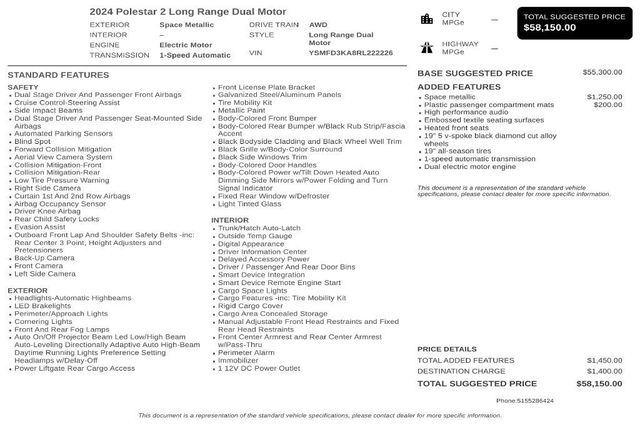 2024 Polestar 2 Long Range Dual Motor - 23070937 - 2