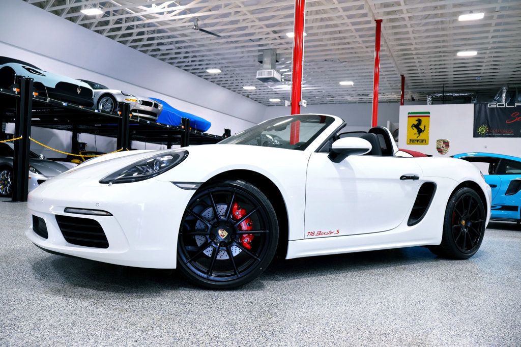2024 Porsche 718 BOXSTER S Manual WHITE...427 Miles...Rare 6sp Manual - 22900848 - 5
