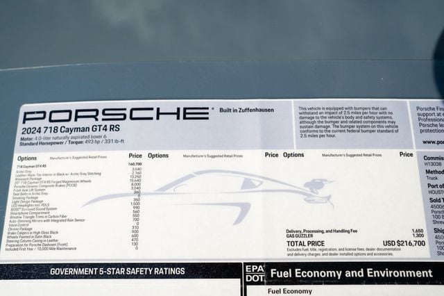 2024 Porsche 718 Cayman GT4 RS Coupe - 22949520 - 93